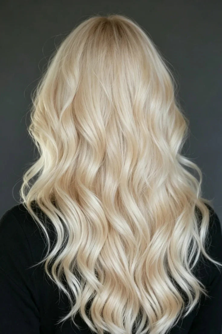 Suyya Invisible Tape in Human Hair Extensions Platinum Blonde (#60) 20Pcs