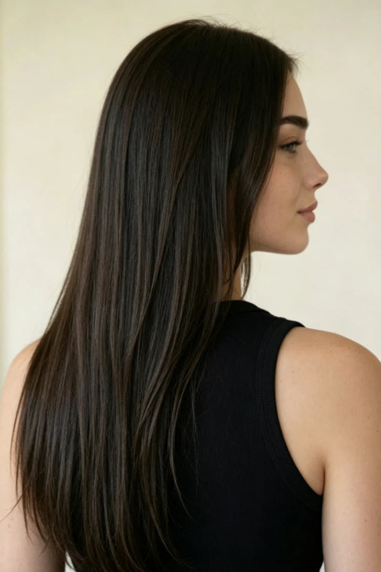 Natural Black (#1B) SUYYA Invisible Tape in Hair Extensions