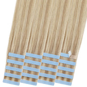 SUYYA Invisible Tape ins (#P18/613) Ash Blonde / Bleach Blonde Balayage Hair Extensions