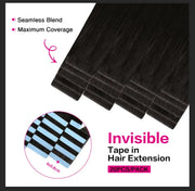 Natural Black (#1B) SUYYA Invisible Tape in Hair Extensions