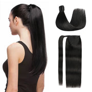 Natural Black (#1B) Wrap Around Ponytail Extension