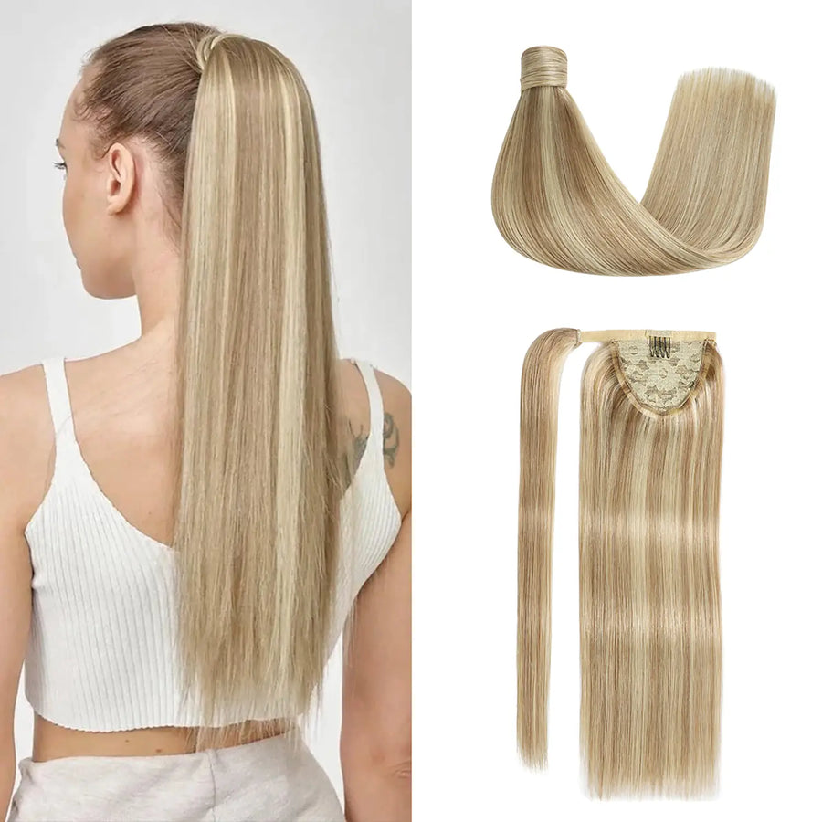 Natural Black (#1B) Wrap Around Ponytail Extension