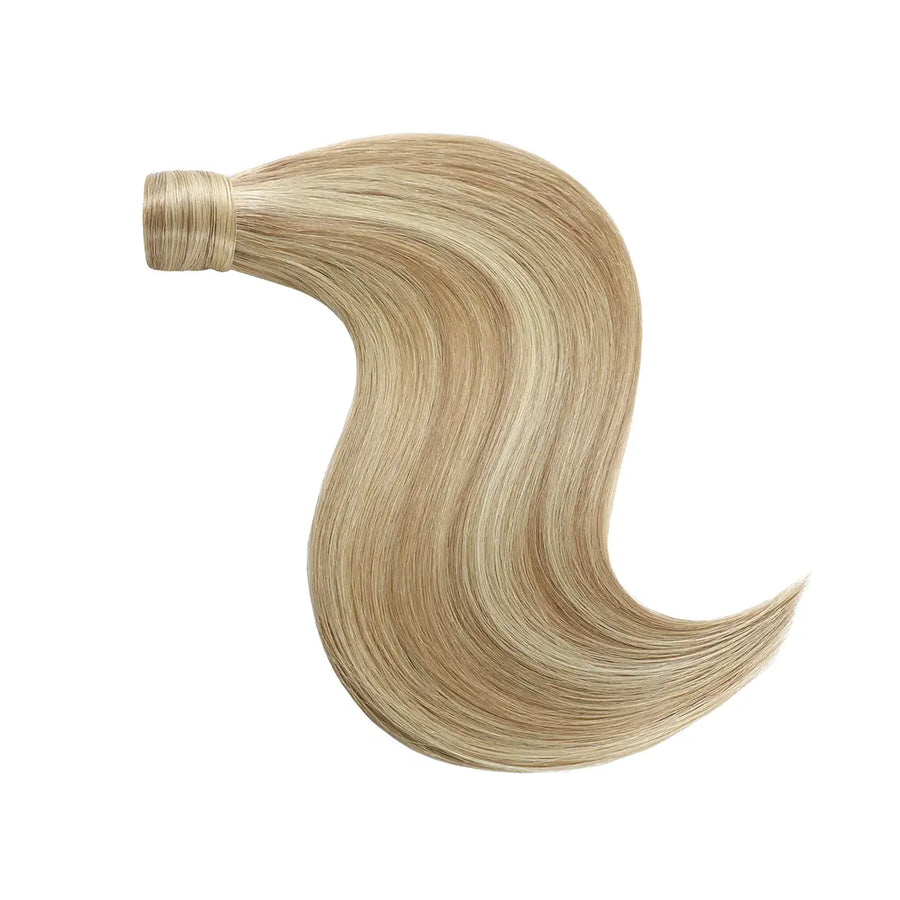 Ash Blonde / Bleach Blonde Balayage (#P18/613) Wrap Around Ponytail Extension