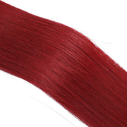 SUYYA Virgin Human Hair Prebonded I Tip Extensions Stick Tip Cold Fusion Hair #RED