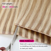 SUYYA Butterfly Weft Hair Extensions Ash Blonde / Bleach Blonde Balayage (#P18/613) Remy Human Hair