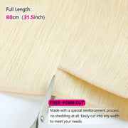SUYYA Butterfly Weft 100% Real Remy Human Hair Extensions Platinum Blonde (#60)