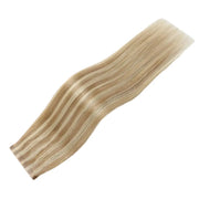 SUYYA Butterfly Weft Hair Extensions Ash Blonde / Bleach Blonde Balayage (#P18/613) Remy Human Hair
