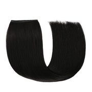 SUYYA 100% Virgin Human Hair Butterfly Weft Hair Extensions Natural Black (#1B)