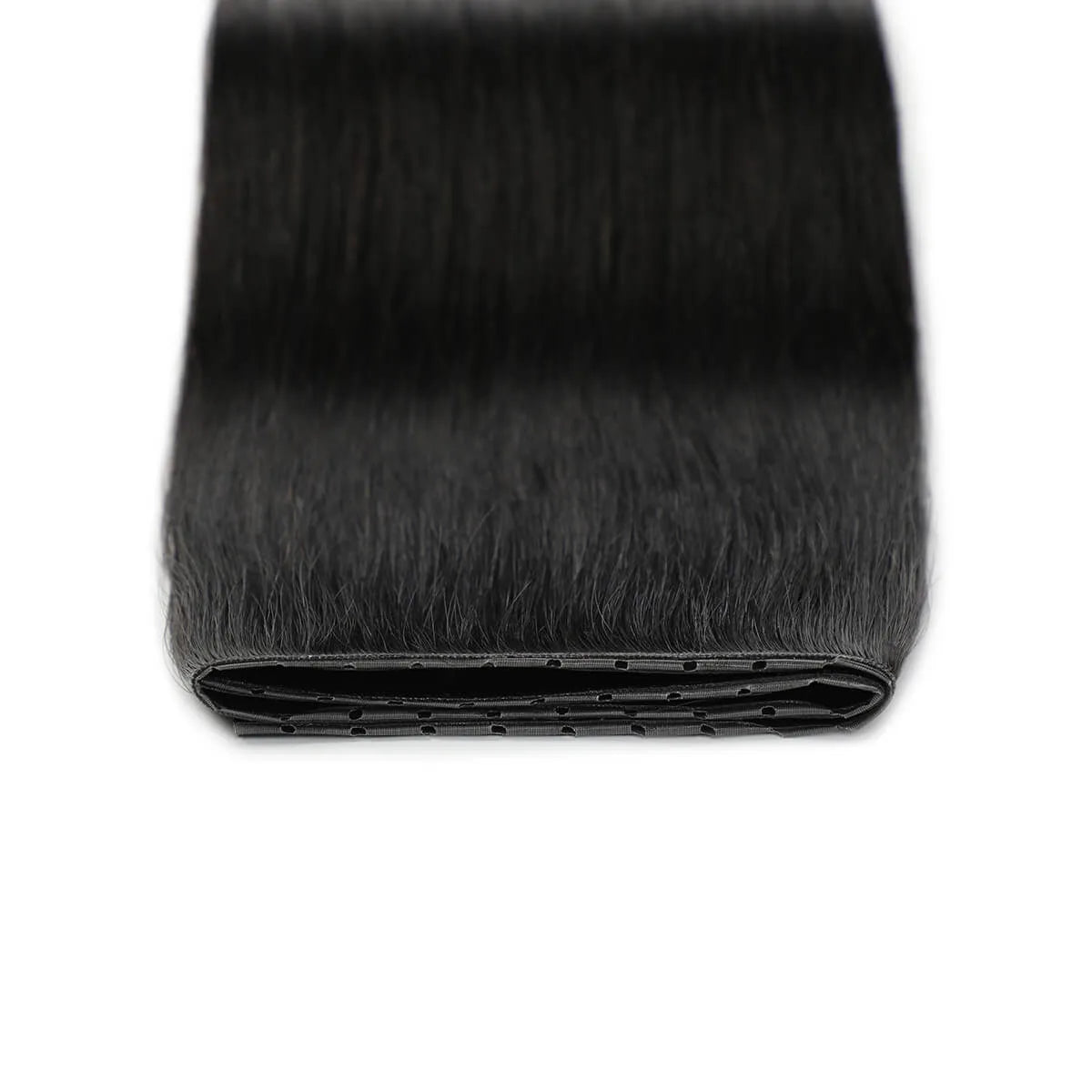 SUYYA 100% Virgin Human Hair Butterfly Weft Hair Extensions Natural Black (#1B)