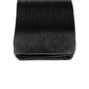 SUYYA 100% Virgin Human Hair Butterfly Weft Hair Extensions Natural Black (#1B)