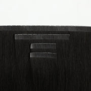 SUYYA 100% Virgin Human Hair Butterfly Weft Hair Extensions Natural Black (#1B)