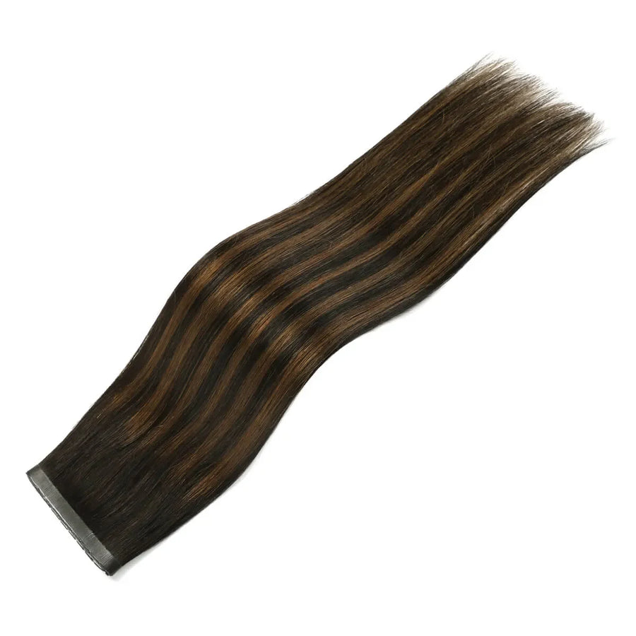 SUYYA Butterfly Weft Hair Extensions Natural Black / Chestnut Brown Balayage (#P1B/6/T1B)
