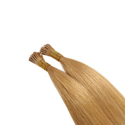 SUYYA Virgin Human Hair Prebonded I Tip Extensions Stick Tip Cold Fusion Hair Strawberry Blonde (#P27)