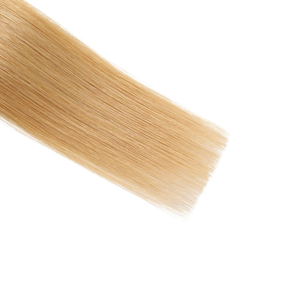 SUYYA Virgin Human Hair Prebonded I Tip Extensions Stick Tip Cold Fusion Hair Strawberry Blonde (#P27)