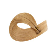 SUYYA Virgin Human Hair Prebonded I Tip Extensions Stick Tip Cold Fusion Hair Strawberry Blonde (#P27)