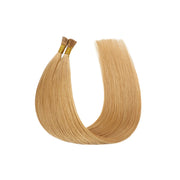 SUYYA Virgin Human Hair Prebonded I Tip Extensions Stick Tip Cold Fusion Hair Strawberry Blonde (#P27)