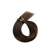SUYYA Virgin Human Hair Prebonded I Tip Extensions Stick Tip Cold Fusion Hair  Darkest Brown (#2)