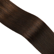 SUYYA Virgin Human Hair Prebonded I Tip Extensions Stick Tip Cold Fusion Hair  Darkest Brown (#2)