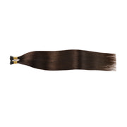 SUYYA Virgin Human Hair Prebonded I Tip Extensions Stick Tip Cold Fusion Hair  Darkest Brown (#2)