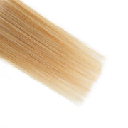 SUYYA Virgin Human Hair Prebonded I Tip Extensions Stick Tip Cold Fusion Hair Strawberry Blonde / Bleach Blonde Balayage (#P27/613)