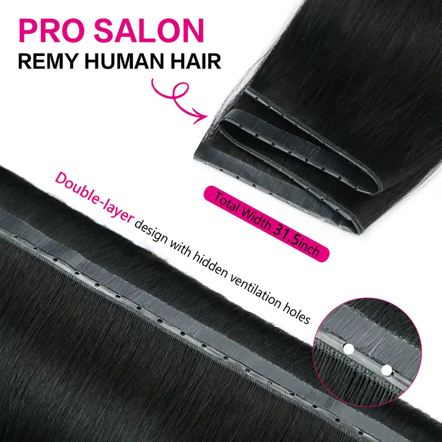 Suyya Human Hair Jet Black (#1) SUYYA Butterfly Weft Hair Extensions