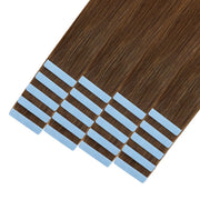 SUYYA Invisible Tape ins (#6) Chestnut Brown Human Hair Extensions 20Pcs
