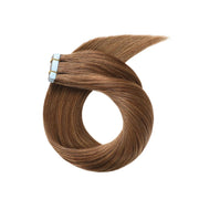 SUYYA Invisible Tape ins (#6) Chestnut Brown Human Hair Extensions 20Pcs