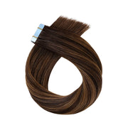 Suyya Invisible Tape in Hair Extensions Darkest Brown Balayage (#P2/6/T2) 20Pcs
