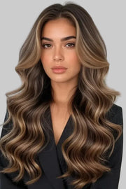 Suyya Invisible Tape in Hair Extensions Darkest Brown Balayage (#P2/6/T2) 20Pcs