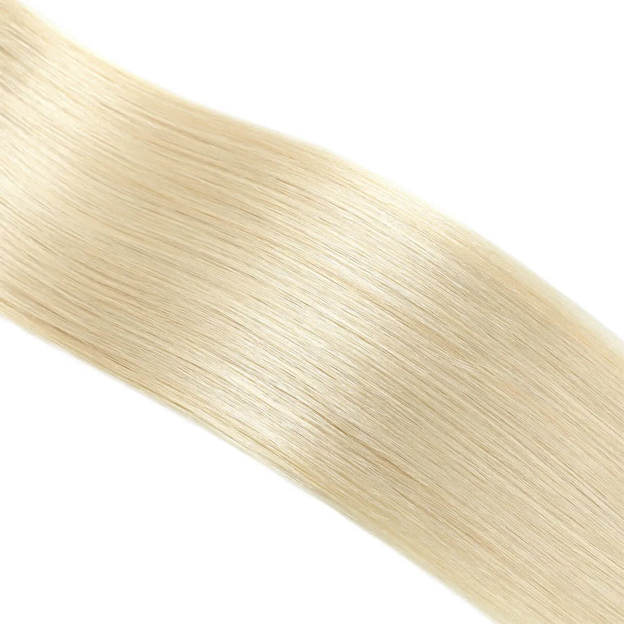 SUYYA Invisible Tape ins  (#60) Platinum Blonde Human Hair Extensions 20Pcs