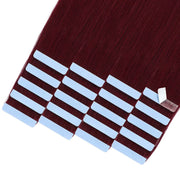 SUYYA Invisible Tape ins Remy Human Hair Extensions Burgundy (#99J) 20Pcs