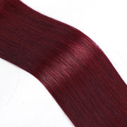 SUYYA Invisible Tape ins Remy Human Hair Extensions Burgundy (#99J) 20Pcs