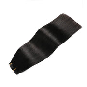 Suyya Seamless Clip In Hair Extensions 8Pcs Natural Black (#1B)
