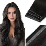 Suyya Hair Butterfly Weft Hair Extensions Natural Black (#1B) Human Hair