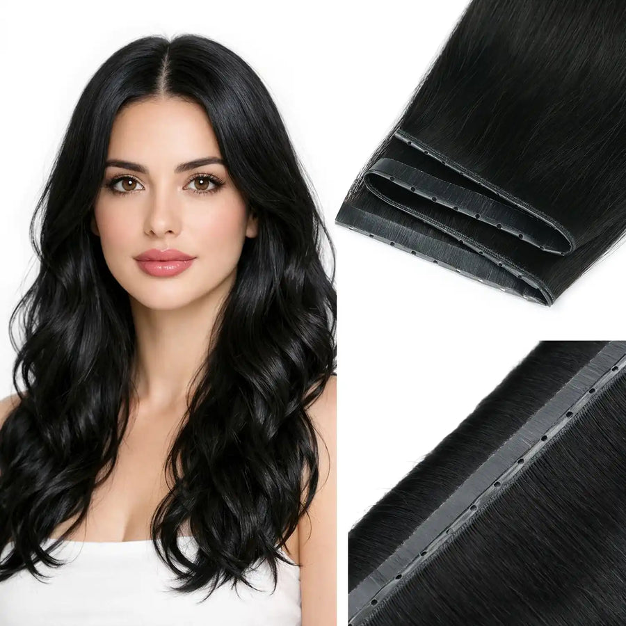Suyya Human Hair Jet Black (#1) SUYYA Butterfly Weft Hair Extensions