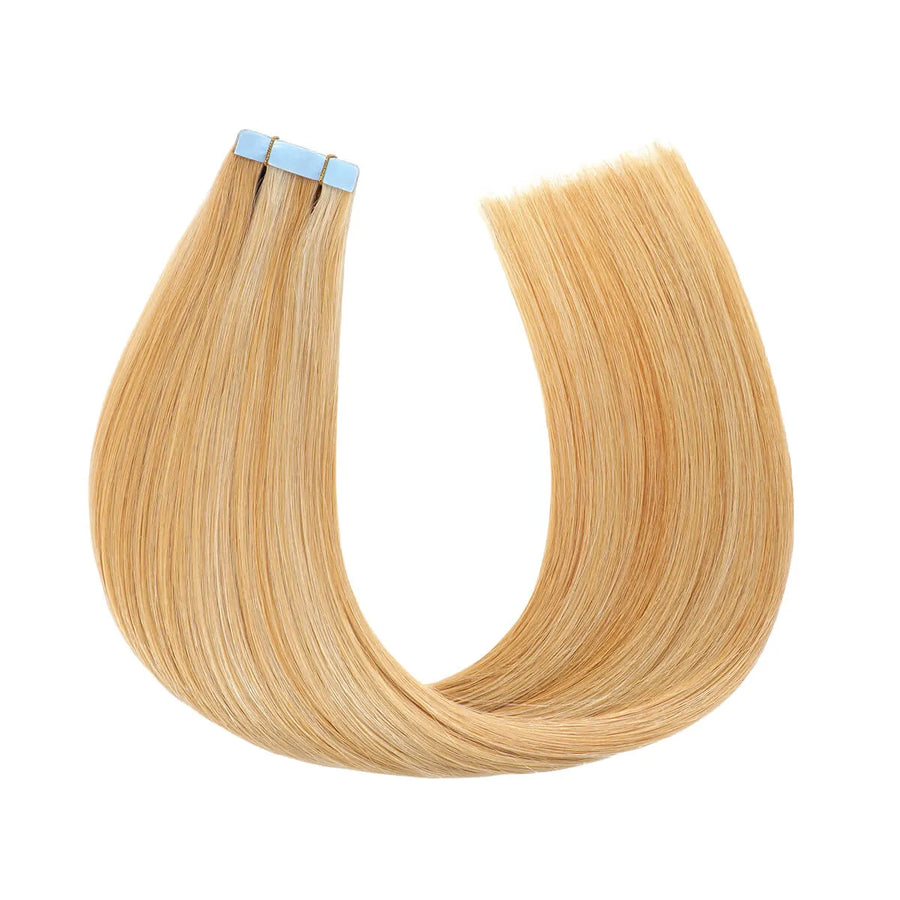 SUYYA Invisible Tape ins (#P27/613) Strawberry Blonde / Bleach Blonde Balayage  Hair Extensions