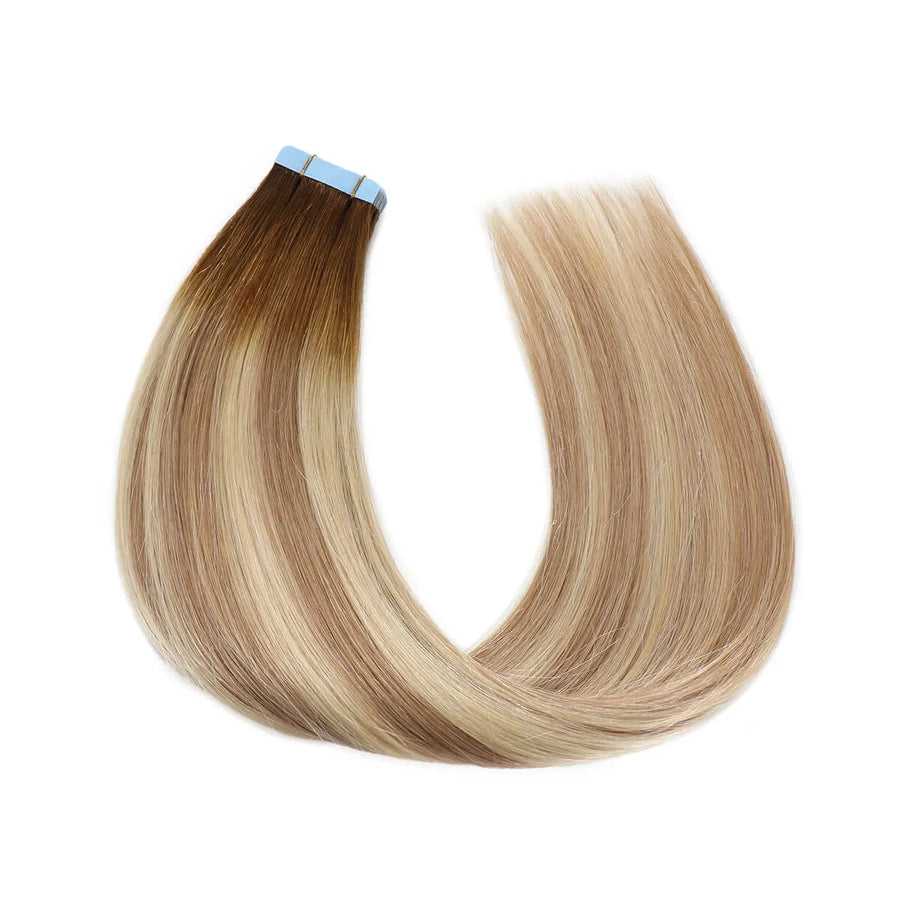 SUYYA  Tape-In Hair Extensions Balayage Ash Brown to Blonde (#P18/60/T8) 20Pcs