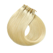 Suyya Hair  Remy Human Hair Platinum Blonde (#60) Clip In Hair Extensions
