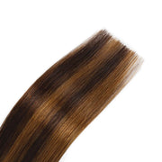 SUYYA Remy Human Tape-In Hair Extensions Balayage Darkest Brown  Light Brown (#P2/8/T2) 20Pcs