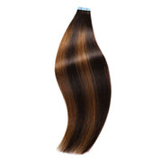 SUYYA Remy Human Tape-In Hair Extensions Balayage Darkest Brown  Light Brown (#P2/8/T2) 20Pcs