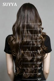 SUYYA Butterfly Weft Luxy Human Hair ExtensionsDarkest Brown (#2)