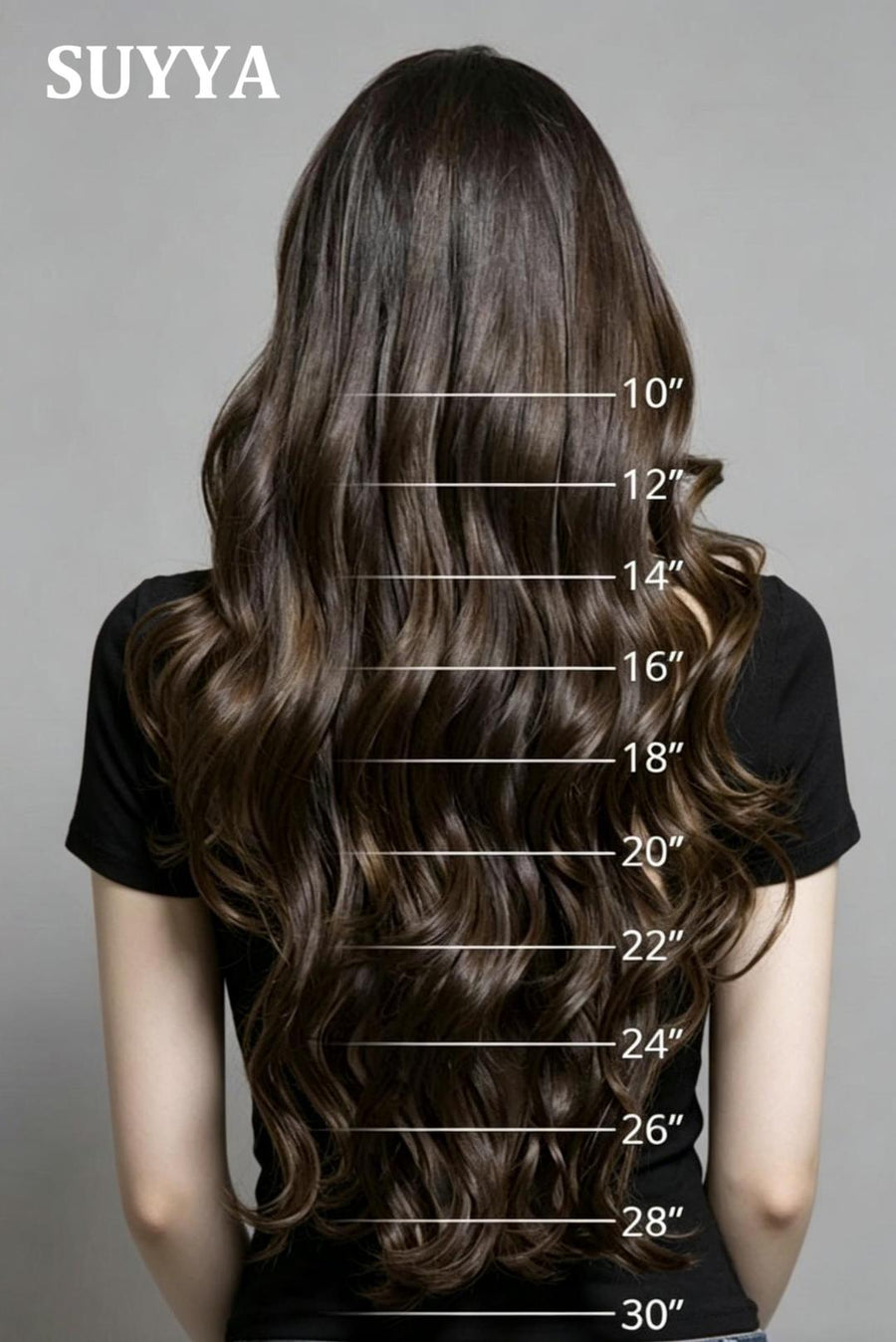 Suyya Chocolate Brown (#4) Clip In Hair Extensions