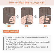 Platinum Blonde (#60) Micro Loop Hair Extensions