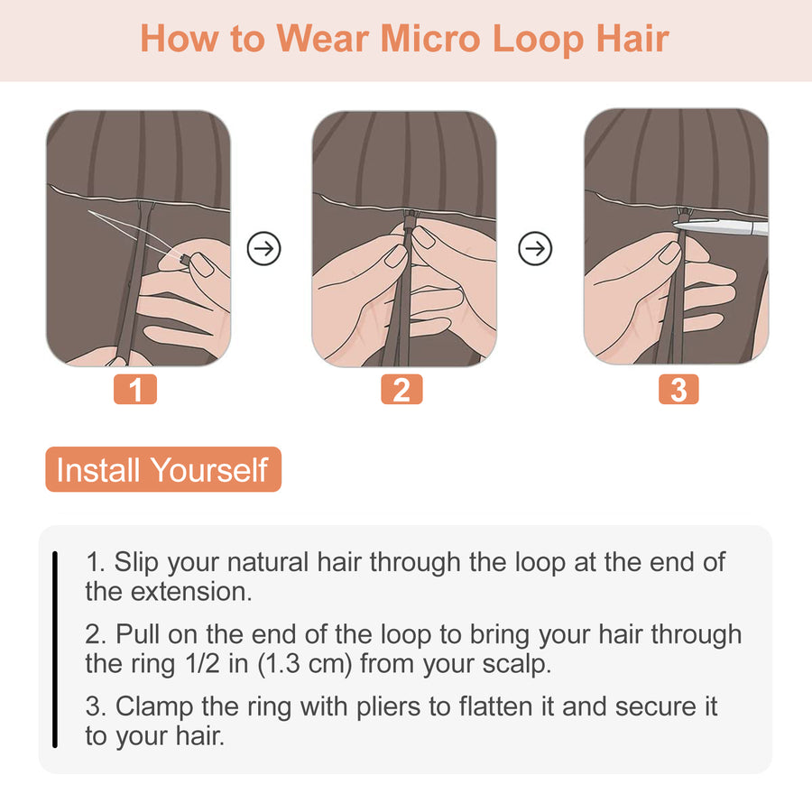 Platinum Blonde (#60) Micro Loop Hair Extensions
