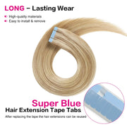 SUYYA Invisible Tape ins (#P18/613) Ash Blonde / Bleach Blonde Balayage Hair Extensions