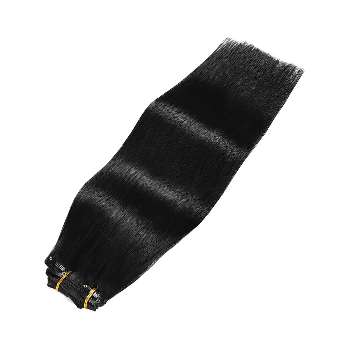 Jet Black (#1) Clip In Hair Extensions