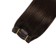 Darkest Brown (#2) Clip In Hair Extensions Suyya Human Hair