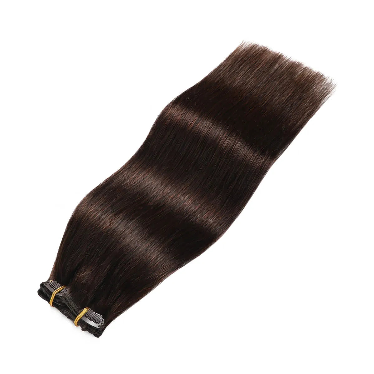 Darkest Brown (#2) Clip In Hair Extensions Suyya Human Hair