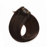 Darkest Brown (#2) Clip In Hair Extensions Suyya Human Hair