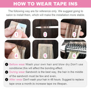 Bleach Blonde (#613) Tape-In Hair Extensions | 20Pcs